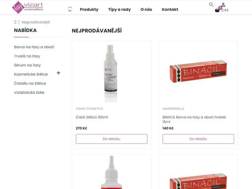 dovoz a výroba potřeb pro vizážisty a kosmetické salony, dekorativní kosmetiky.