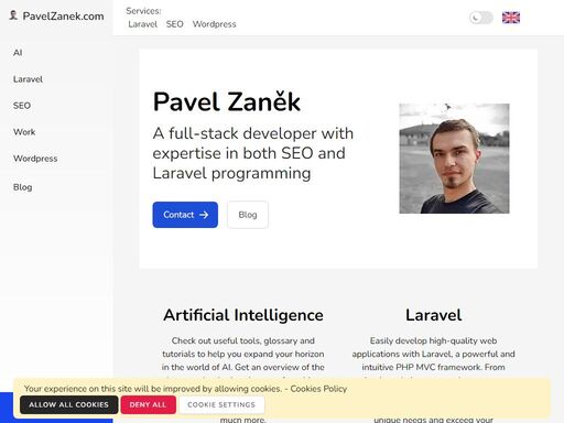 a seasoned full-stack developer with expertise in both seo and laravel programming. highly skilled in the optimization of websites.