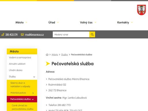 oficiální stránky města březnice