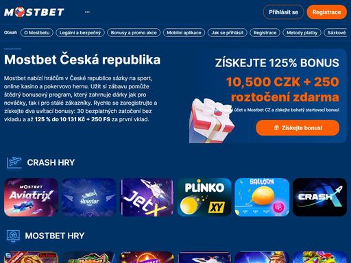 zaregistrujte se na mostbet česká republika a získejte dva dárky: 30 otočení zdarma bez vkladu a až 125 % až do 10 131 kč + 250 otočení zdarma po vložení peněz.