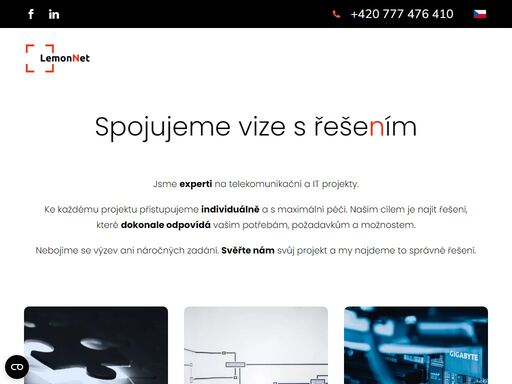 dodáváme it & síťová řešení, iot, storage a specializované technologie. zajišťujeme profesionální instalaci, integraci a servis.