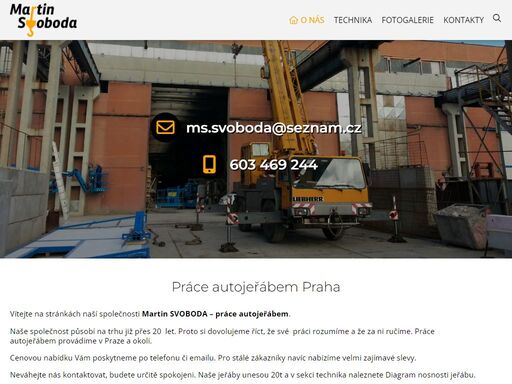 pronájem autojeřábu, jeřábnické práce, autojeřáb praha 10