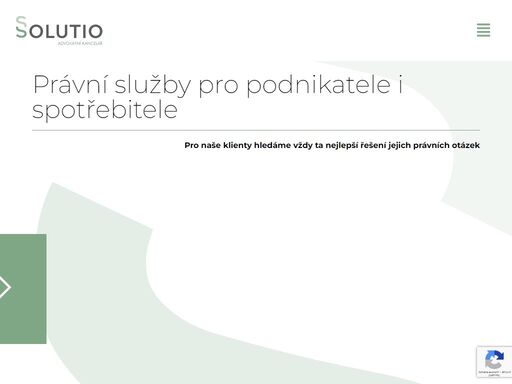 advokátní kancelář nabízející právní služby v oblastech obchodního i soukromého práva.