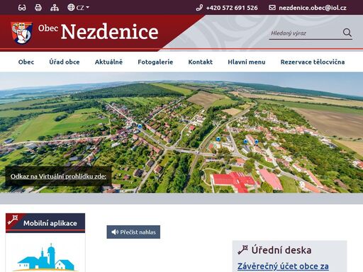 oficiální stránky obce nezdenice