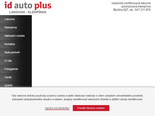 autolakovna a autoklempírna v blučině u brna