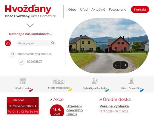 obec hvožďany