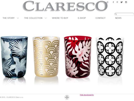 claresco is a czech design firm founded by kristyna dvorakova, who is also the designer of its uniquely handmade crystal line.