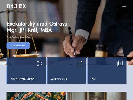 exekutor ostrava, mgr. jíří král. nucený výkon exekučních titulů, exekutorské zápisy, úschovny, dražby, právní pomoc