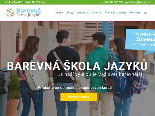 zaměřujeme se především na firemní, skupinovou a individuální výuku cizích jazyků a zakládáme si na osobním přístupu díky naším profesionálním lektorům.