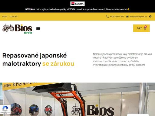 biosimport - dovoz a prodej repas malotraktorů oblíbených značek kubota, iseki a yanmar v herálci. záruka kvalitních komponentů na všech malotraktorech. 