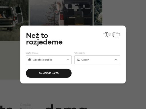 visu nabízí kempingové vestavby pro rychlou přeměnu dodávky v obytné auto pomocí vyjímatelných modulů.