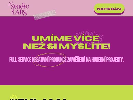 studio lars | kreativní studio a videoprodukce | videoklip | reklama | stage design