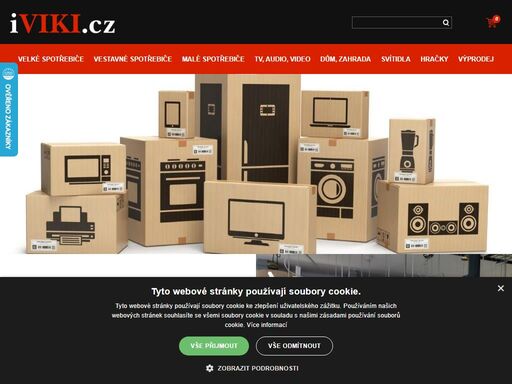 elektrospotřebiče v široké nabídce eshopu iviki.cz, zázemí kamenných prodejen s možností okamžité expedice zboží.