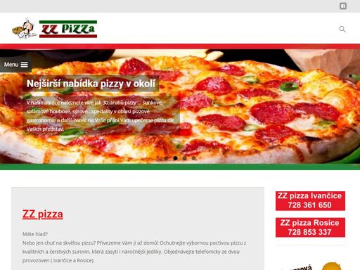 pizza s dovozem, poctivá pizza