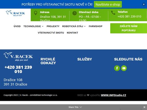 jsme tradiční výrobce a dodavatel technologií a staveb