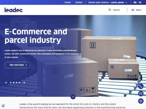 optimize your industrial processes with leadec's comprehensive services. we offer tailored solutions for the entire life cycle of a factory.