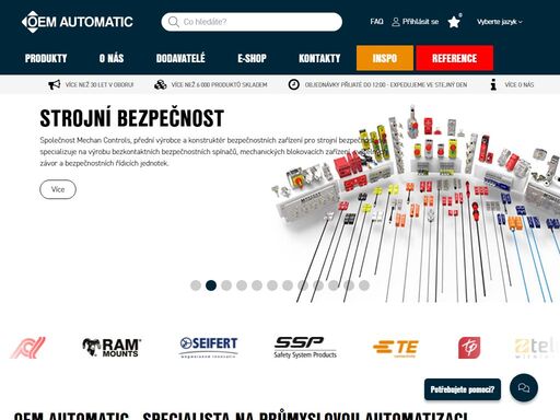 oem automatic - prodáváme komponenty pro průmyslovou automatizaci a nabízíme sortiment výrobků, který je svým zaměřením jedinečný. 