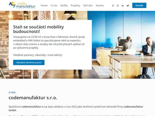hledáme nové partnery, zákazníky i talentované kolegy, kteří s námi chtějí tvořit budoucnost digitální mobility.