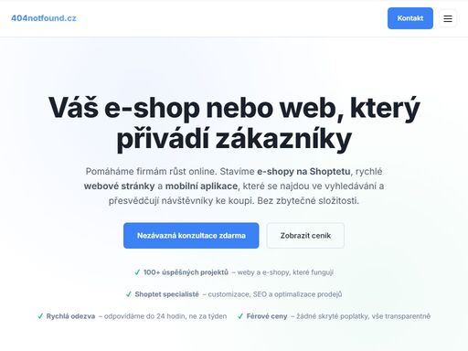 digitální agentura specializující se na vývoj webových stránek, e-shopů na shoptetu, mobilních aplikací a webových systémů. kompletní technická řešení pro firmy v celé čr.