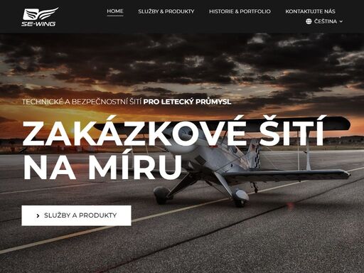 specializujeme se na zakázkové šití na míru pro letecký průmysl. zabýváme se technickým a bezpečnostním šitím pod značkou zákazníka.