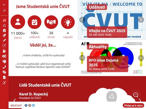 oficiální stránky největší studentské organizace v čr