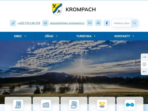 oficiální stránky obce krompach