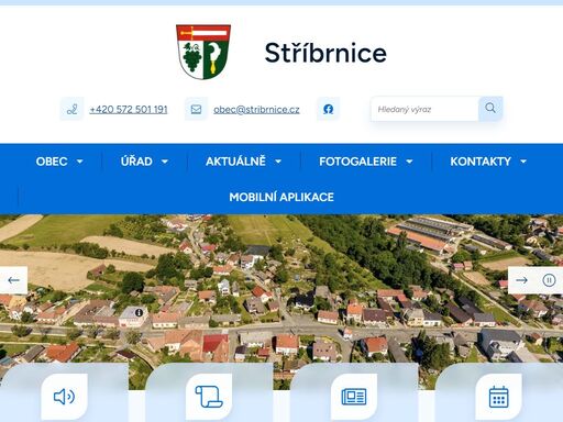 oficiální stránky obce stříbrnice