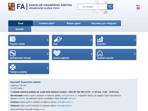 rychlé, bezplatné a efektivní vyřizování sporů mezi občany a vybranými finančními institucemi rychlé, bezplatné a efektivní vyřizování sporů mezi občany a vybranými finančními institucemi