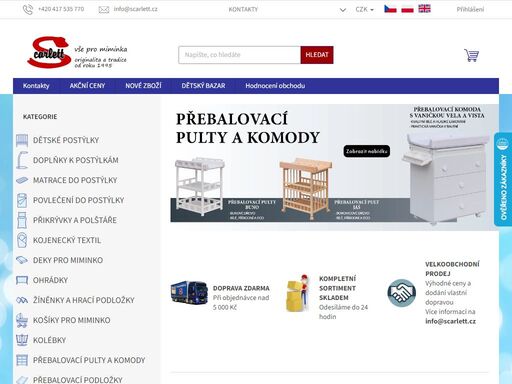 originální kojenecký a dětský nábytek. prodej dětských postýlek, kolébek, dětských matrací ale i textilu jako je dětské povlečení, zavinovačky, a mnoho dalšího.