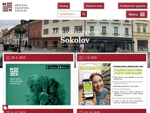 oficiální stránky městské knihovny sokolov.