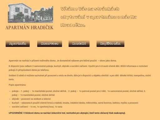 apartmán hradeček třeboň ubytování v apartmánu ubytování pro rodiny