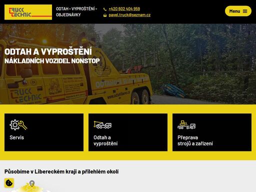 naše firma se již s dlouholetou praxí zabývá opravou a servisem většiny typů nákladních vozidel a vyprošťovacími a odtahovými pracemi.