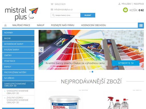 nabízíme barvy dulux, vip italy či colorlak. objednejte barvy nebo laky online nebo se stavte k nám na prodejnu v brně - židenicích a vše vyřídíme ihned!