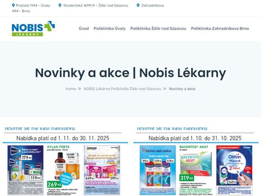 ve spolupráci s poliklinikou žďár nad sázavou jsme pro vás otevřeli moderní neřetězcovou lékárnu, která je zároveň i jediným oficiálním partnerským lékárenským…