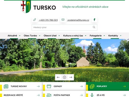 oficiální stránky obce tursko