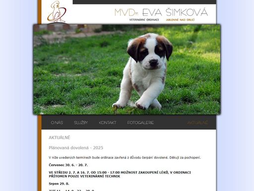 veterinární ordinace jablonné nad orlicí - mvdr. eva šimková