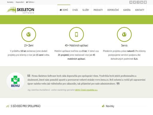 tvoříme software na zakázku - od informačních systémů a mobilní aplikace až po řešení iot. komplexně včetně servisu a rozvoje se skeletonem.