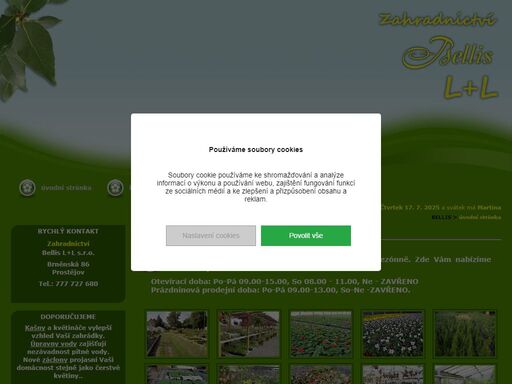 květinářství, zahradnictví, okrasné stromky, rozvoz květin - prostějov, olomouc. vazba svatebních a smutečních květin.