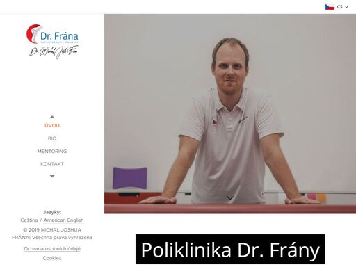 fyzioterapii se věnuji přes 15 let, absolvoval jsem bezpočet studií a kurzů a řídím jednu z předních sportovních fyzioterapeutických poliklinik v praze. zaměřuji se na fyzioterapii pro sportovce, dns, podiatrii všech věkových skupin a lymfoterapii.