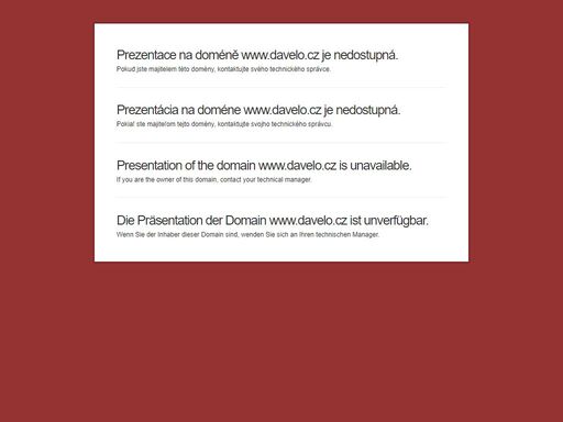naši doménu davelo.cz spravuje registrátor regzone.cz na profesionálním hostingu od czechia.com. využijte jejich služeb stejně jako my a získáte skvělou parkovací stránku, špičkové technologické zázemí, nonstop podporu a mnoho dalších výhod.