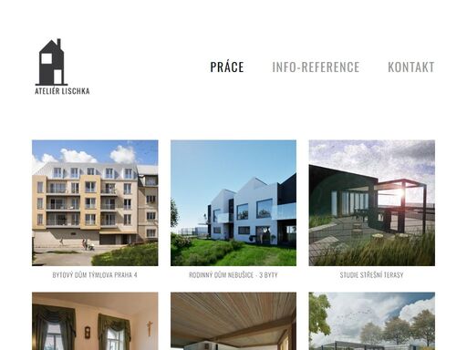 ateliér lischka provádí architektonické studie, projekční práce, 
vizualizace, stavební a technické dozory.