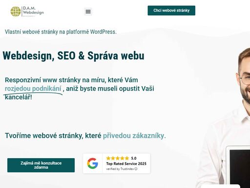 kompletní řešení pro vaši online přítomnost: ať už tvorba webových stránek, responzivní webdesign, správa webu, seo nebo konfigurace gbp, u nás jste správně!