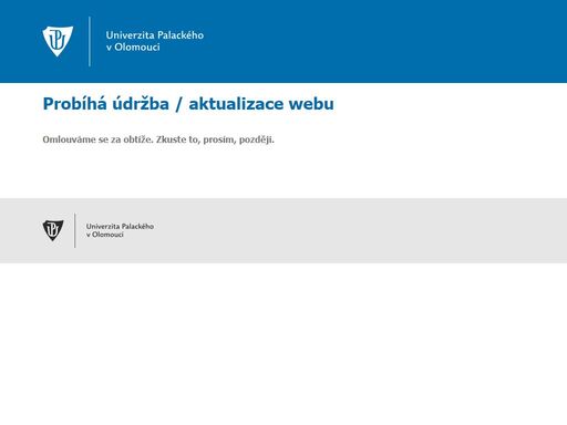 hlavní webové stránky filozofické fakulty univerzity palackého v olomouci