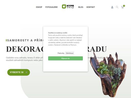 výroba a prodej samorostů, přírodní pařezy a zahradní dekorace. 