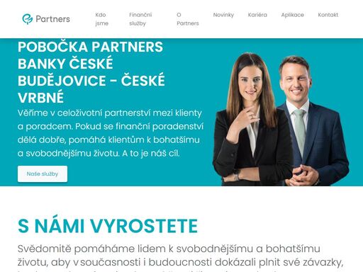 pobočka partners banky české budějovice - české vrbné poskytuje nezávislé finanční poradenství a osobní finanční plánování. finanční poradce vám pomůže ve sjednání a kalkulaci hypotéky, pojištění nebo investic