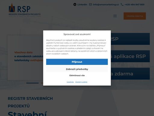 každodenně aktualizovaná databáze stavebních zakázek včetně kontaktů. rsp sleduje informace o zakázkách od 3 milionů korun v soukromé sféře a od 0.5 milionů ve veřejné sféře. registr obsahuje minimálně 95 % připravovaných a probíhajících akcí v česku i na slovensku.