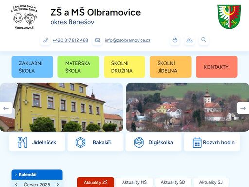 základní škola a mateřská škola olbramovice