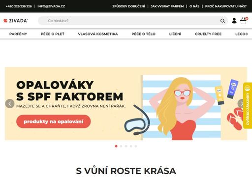 kvalitní kosmetika pro muže i ženy za skvělé ceny. vyberte si z naší nabídky parfémů, kosmetických přípravků nebo přípravků pro vaše tělo, pleť i vlasy.