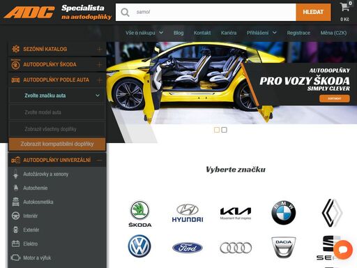 autodoplňky, autodíly, autokosmetika, příslušenství škoda, střešní nosiče, nářadí, elektro do automobilu a jiné příslušenství. kamenná prodejna v ostravě a eshop. 