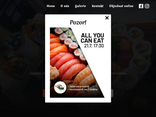 osaka zajišťuje i rozvoz jídel. rozvoz jídla si můžete objednat online nebo po telefonu.